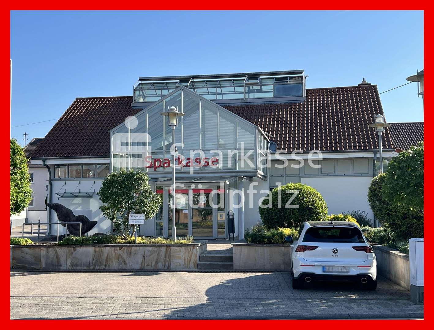 Blick vom Parkplatz Blick vom Parkplatz - Mehrfamilienhaus in 76774 Leimersheim mit 59m² kaufen