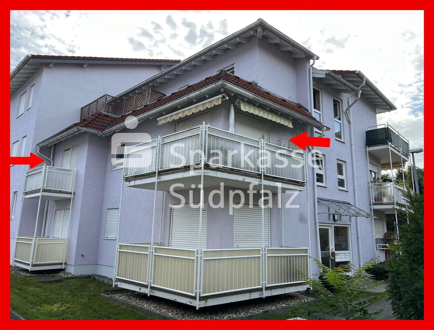 Ansicht Nordwest - Etagenwohnung in 76887 Bad Bergzabern mit 54m² kaufen