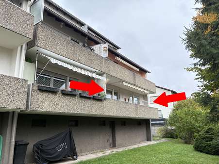 Rückseite Südausrichtung - Erdgeschosswohnung in 76887 Bad Bergzabern mit 83m² kaufen