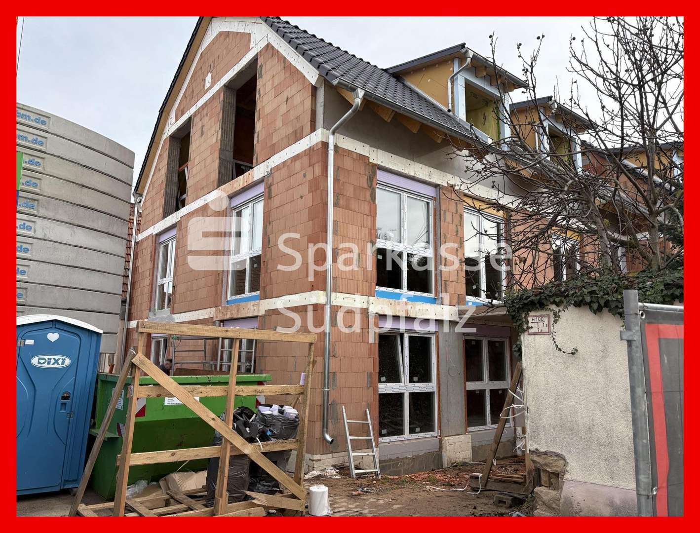 Rohbau Ansicht - Erdgeschosswohnung in 76879 Hochstadt mit 80m² kaufen