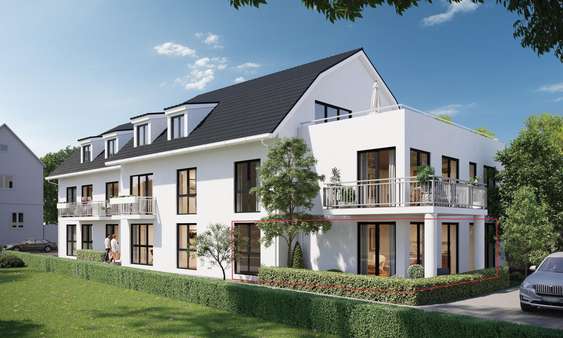 Ansicht Wohnung 2 - Erdgeschosswohnung in 76879 Hochstadt mit 118m² kaufen