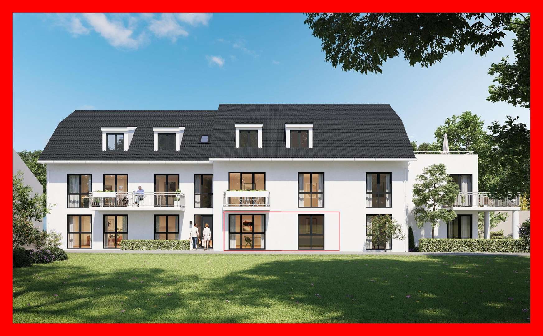 Ansicht Wohnung 3 - Erdgeschosswohnung in 76879 Hochstadt mit 61m² kaufen