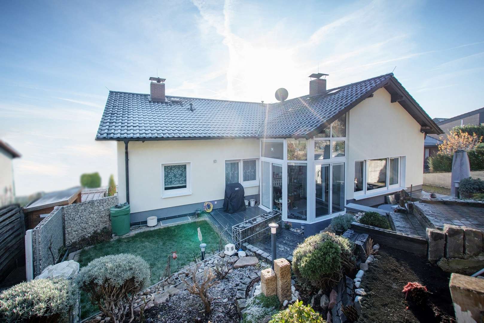 Gartenansicht - Einfamilienhaus in 55270 Zornheim mit 205m² kaufen