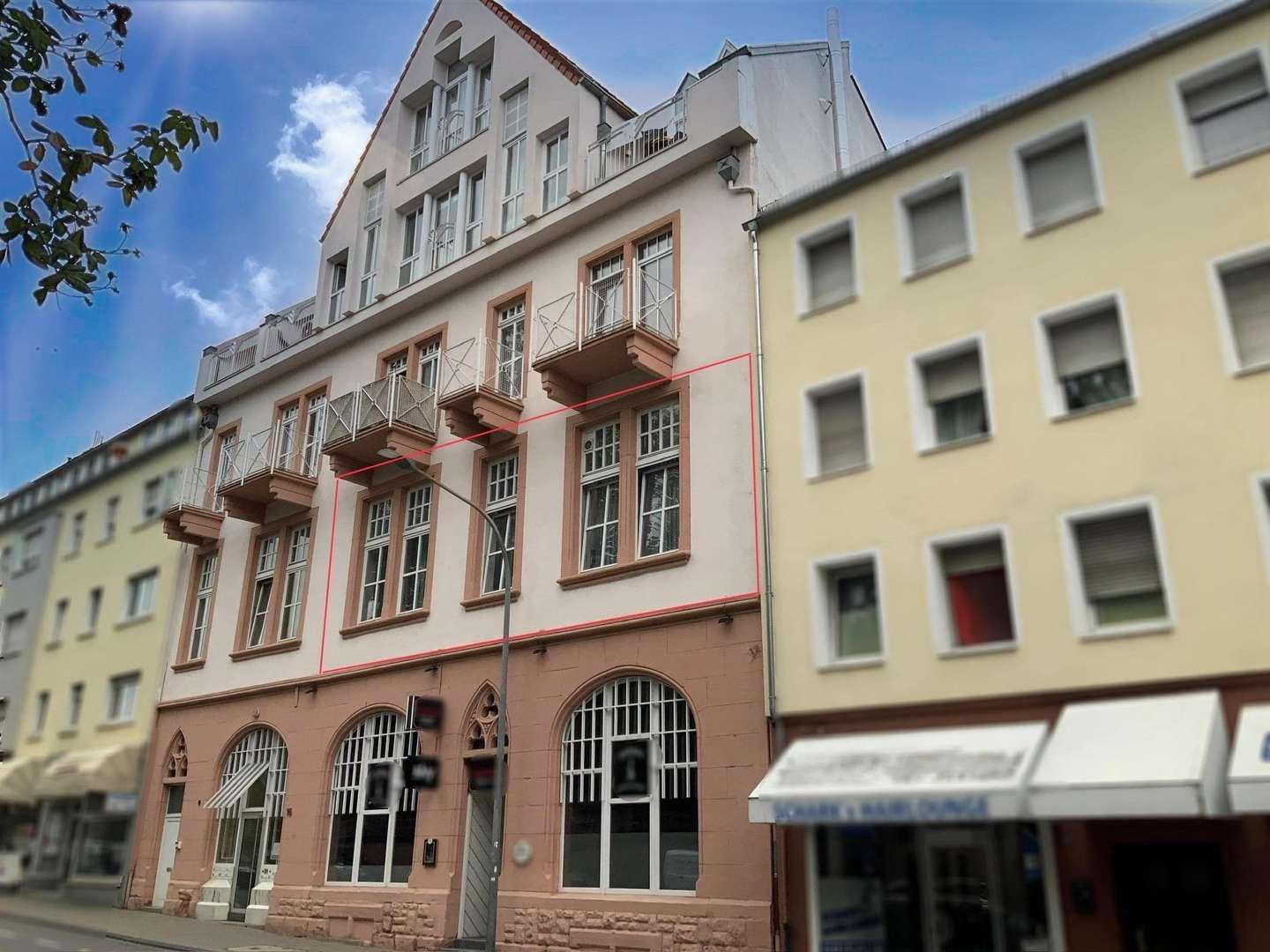 Vorderansicht Gebäude - Etagenwohnung in 67547 Worms mit 220m² kaufen