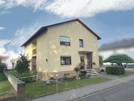 Frontansicht Frontansicht - Zweifamilienhaus in 68647 Biblis mit 187m² kaufen