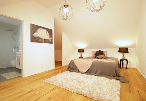 Schlafzimmer DG - Doppelhaushälfte in 55278 Hahnheim mit 157m² kaufen