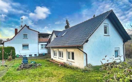 Gartenansicht Haupthaus/Anbau - Einfamilienhaus in 67308 Zellertal mit 117m² kaufen