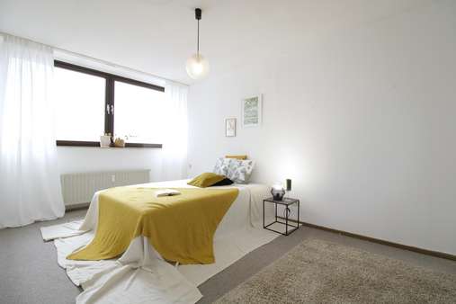 Schlafzimmer - Dachgeschosswohnung in 55126 Mainz mit 60m² kaufen