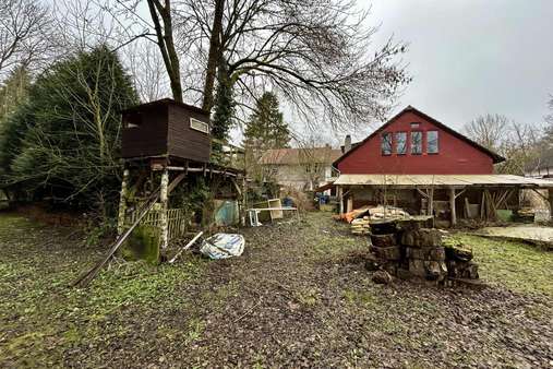 Rückansicht Scheune - Reihenmittelhaus in 55595 Winterbach mit 100m² kaufen