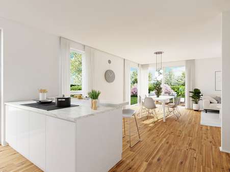 Visualisierung Wohnen - Wohnbeispiel - Doppelhaushälfte in 55450 Langenlonsheim mit 154m² kaufen