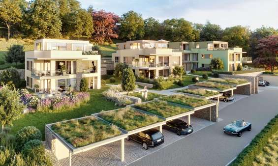 Ansicht Häuser - Erdgeschosswohnung in 55411 Bingen mit 94m² kaufen
