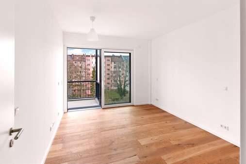 Schlafzimmer mit Balkonzugang - Etagenwohnung in 55118 Mainz mit 96m² kaufen