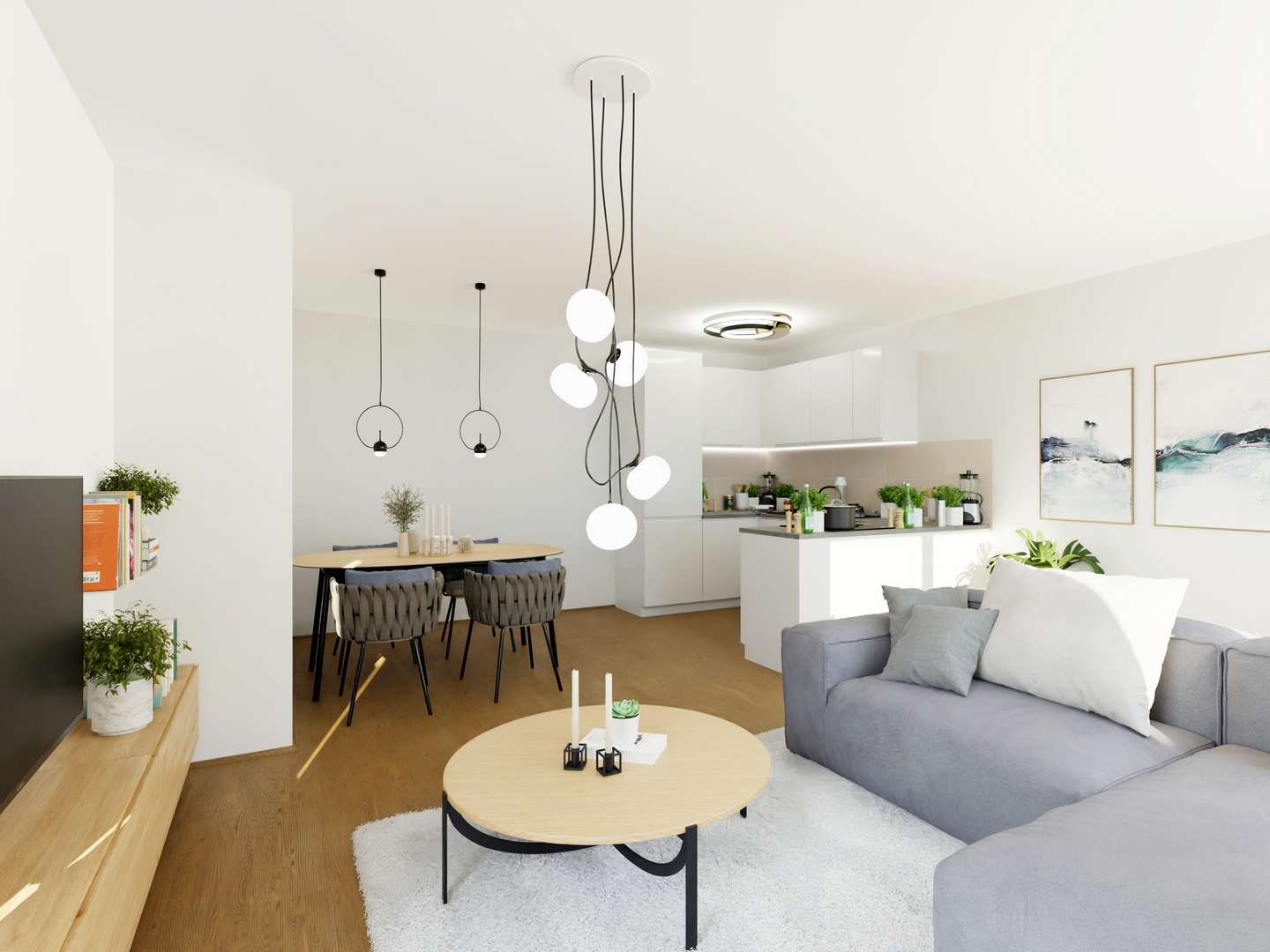 Wohnbeispiel Ess-/Wohnbereich - Erdgeschosswohnung in 55543 Bad Kreuznach mit 78m² kaufen
