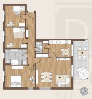 Wohnung Nr. 5 - Etagenwohnung in 55543 Bad Kreuznach mit 119m² kaufen