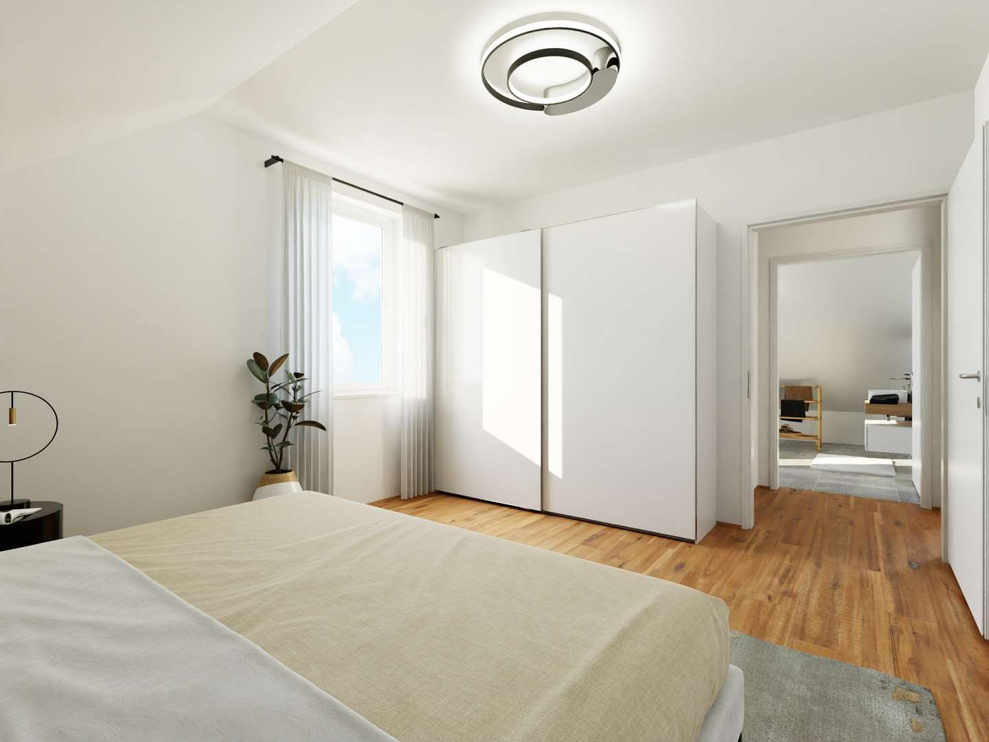 Musterbild Schlafzimmer - Erdgeschosswohnung in 55597 Wöllstein mit 69m² kaufen