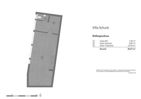 Grundriss Kellergeschoss - Villa in 55545 Bad Kreuznach mit 330m² kaufen