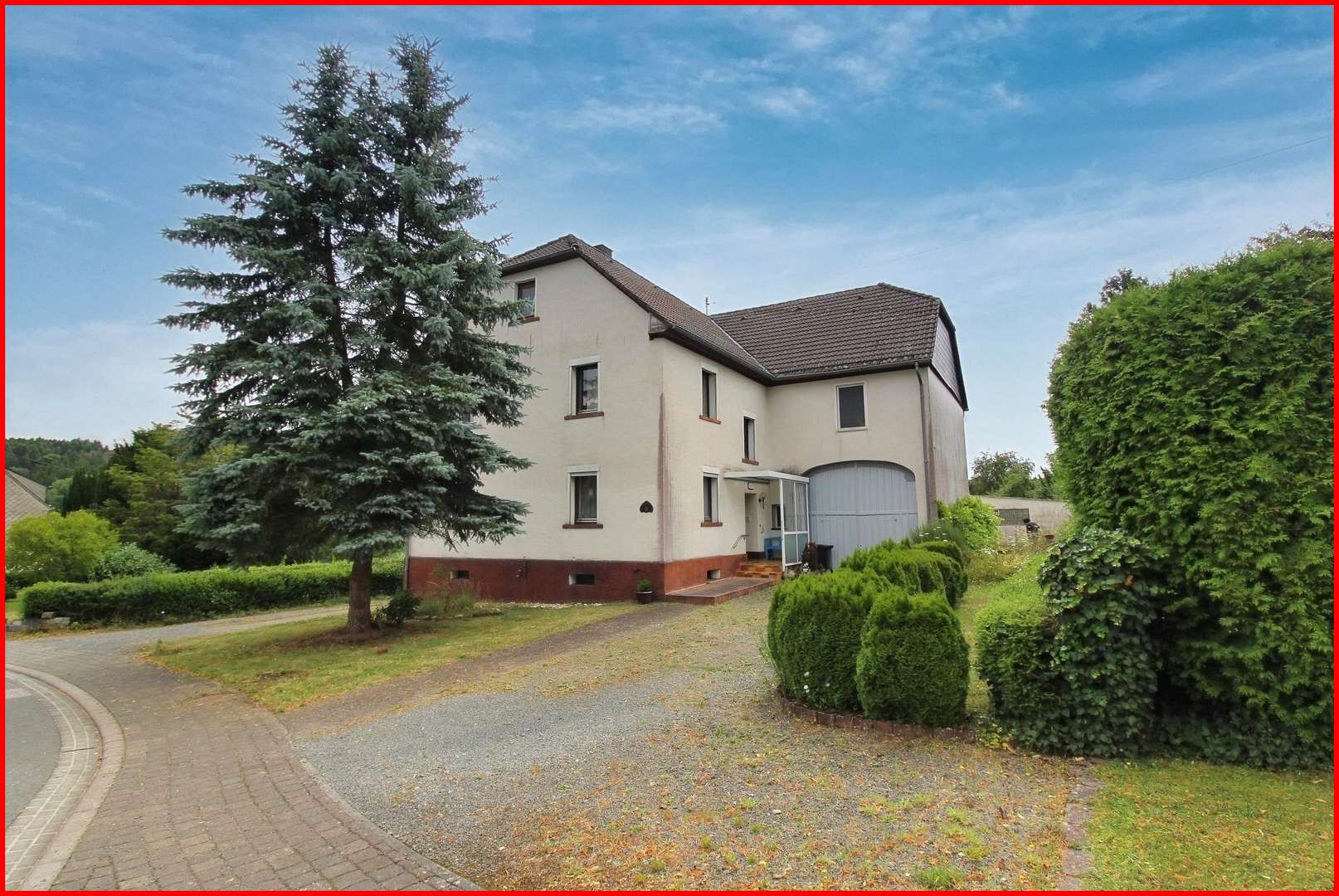 Außenansicht Außenansicht - Zweifamilienhaus in 55767 Wilzenberg-Hußweiler mit 160m² kaufen
