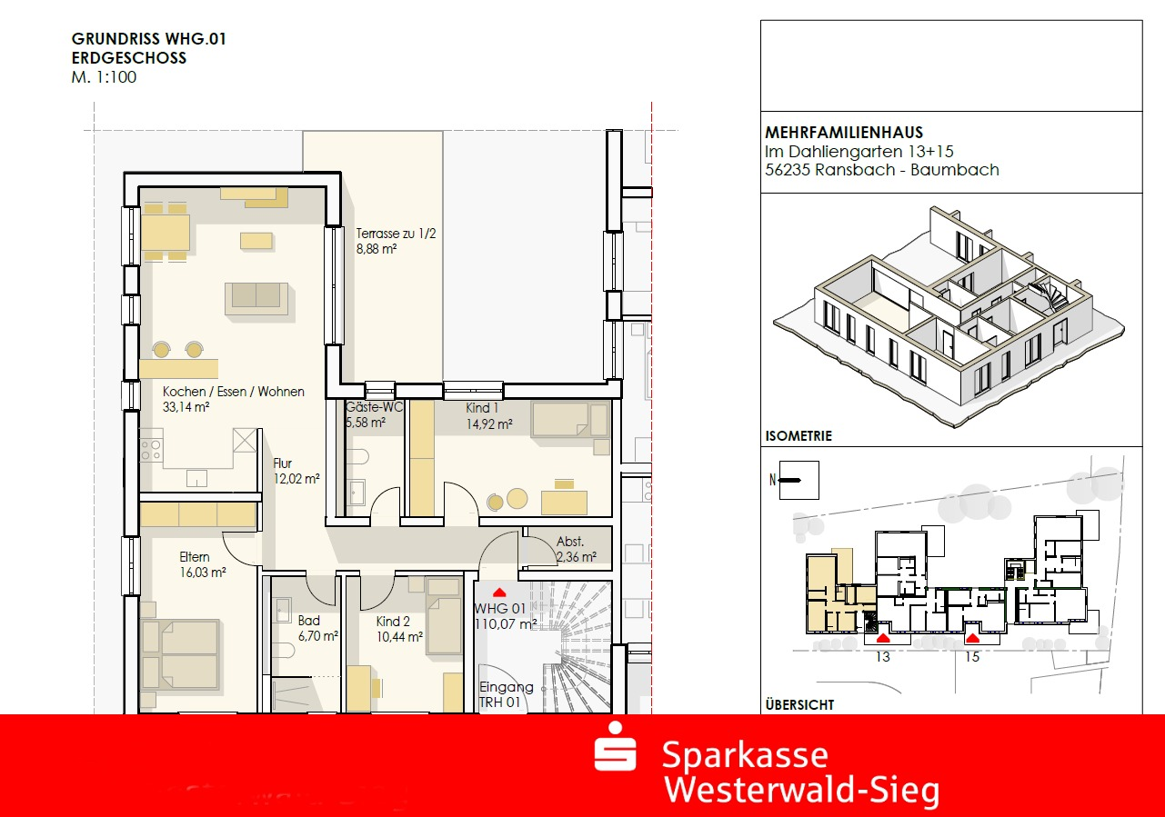 Wohnung 1 - Erdgeschosswohnung in 56235 Ransbach-Baumbach mit 110m² kaufen