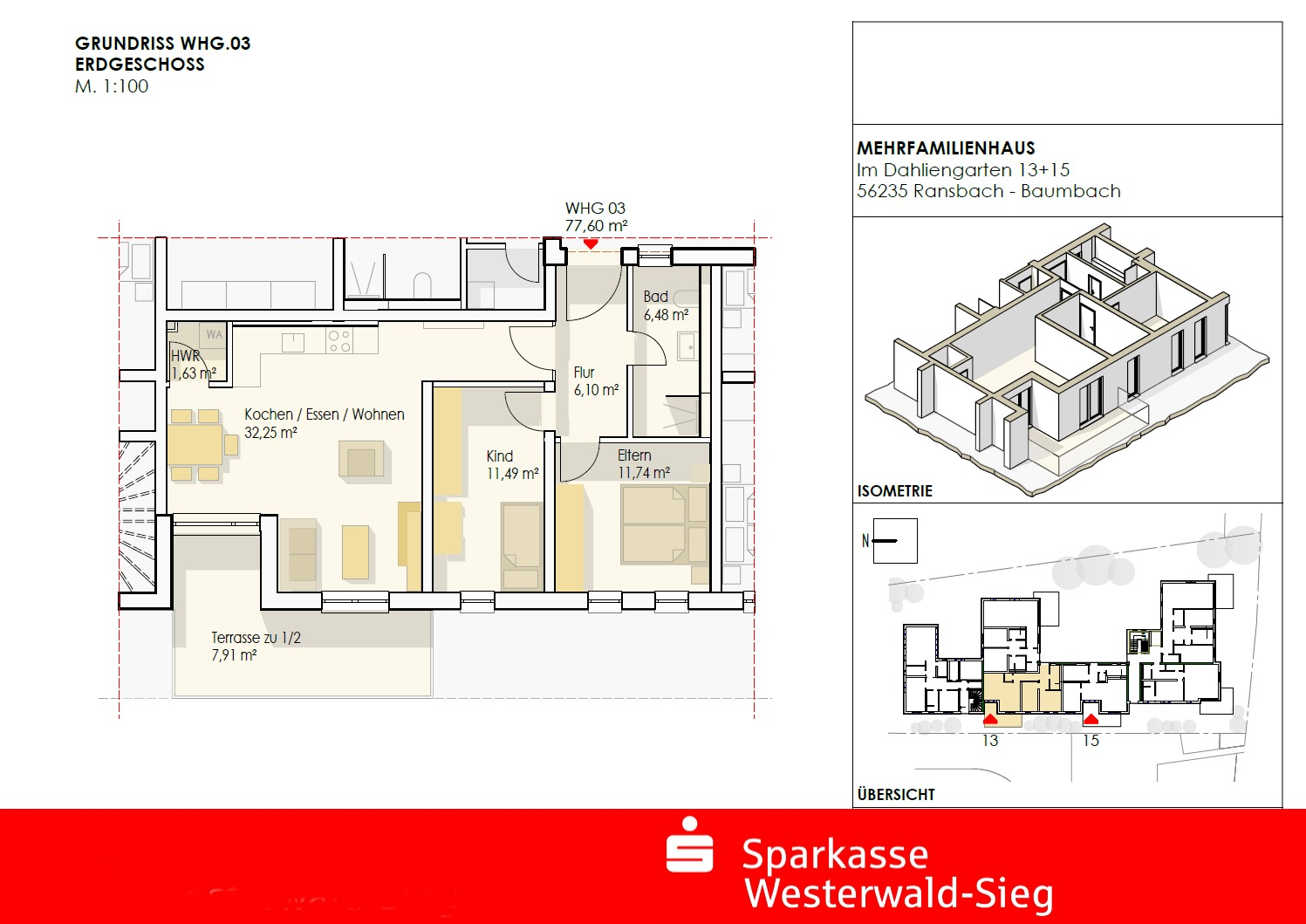 Wohnung 3 - Erdgeschosswohnung in 56235 Ransbach-Baumbach mit 77m² kaufen