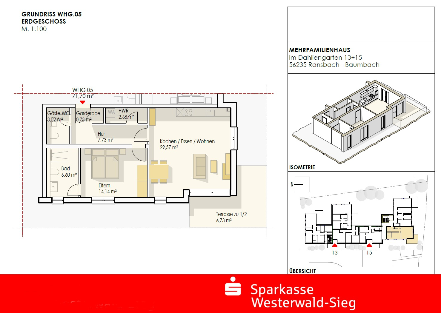 Wohnung 5 - Erdgeschosswohnung in 56235 Ransbach-Baumbach mit 71m² kaufen
