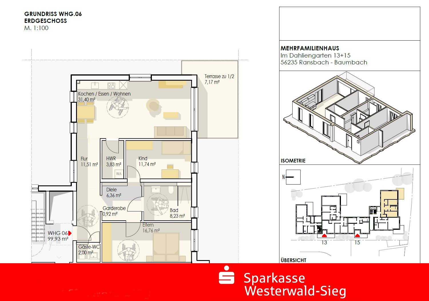 Wohnung 6 - Erdgeschosswohnung in 56235 Ransbach-Baumbach mit 99m² kaufen