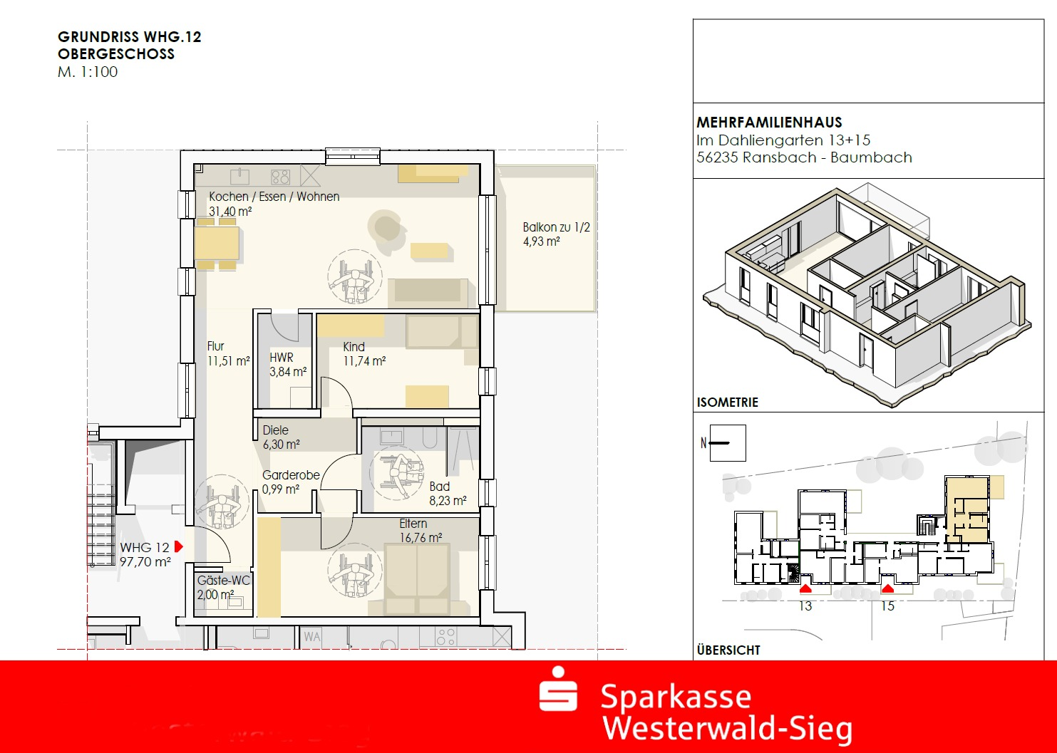 Wohnung 12 - Etagenwohnung in 56235 Ransbach-Baumbach mit 97m² kaufen