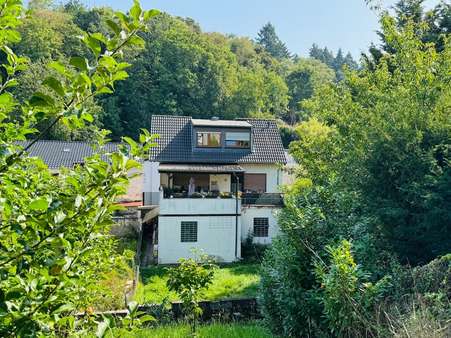 Hausansicht Rückseite Hinterhaus und Garten Hausansicht Rückseite Hinterhaus und Garten - Zweifamilienhaus in 56566 Neuwied mit 210m² kaufen