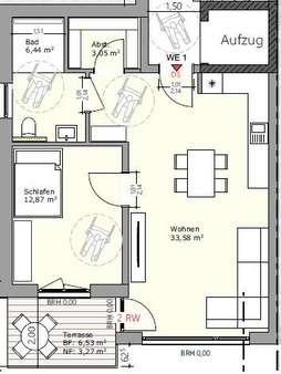 Wohnung 1 Haus links - Erdgeschosswohnung in 56626 Andernach mit 59m² kaufen
