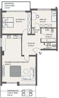 Erdgeschoßwohnung # 3 Erdgeschoßwohnung # 3 - Erdgeschosswohnung in 56626 Andernach mit 113m² als Kapitalanlage kaufen