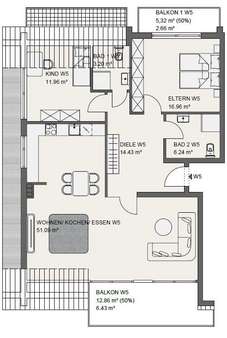 Obergeschoßwohnung # 5 Obergeschoßwohnung # 5 - Etagenwohnung in 56626 Andernach mit 113m² kaufen