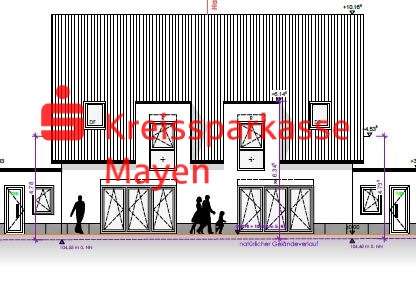 Rückansicht - Doppelhaushälfte in 56637 Plaidt mit 149m² kaufen
