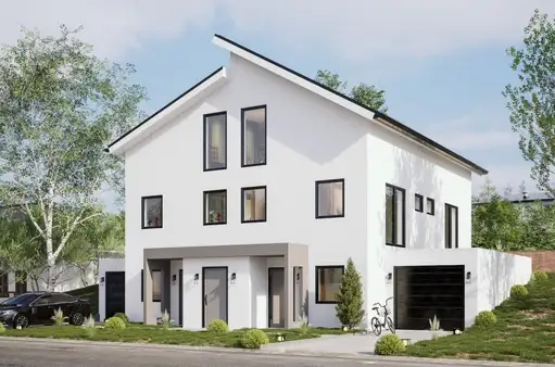 Neubau! Moderne und energieeffiziente Doppelhaushälfte (li) mit Garten