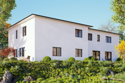 Ruückansicht - Doppelhaushälfte in 56220 Bassenheim mit 136m² kaufen