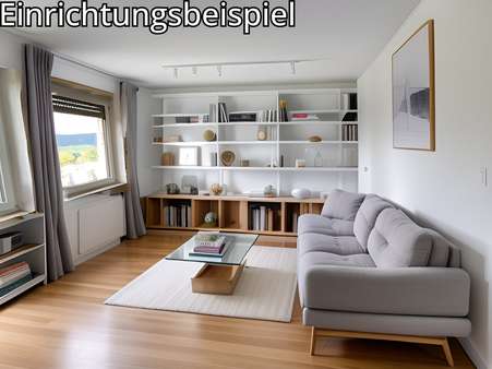 Wohnzimmer - Einrichtungsbeispiel - Etagenwohnung in 54329 Konz mit 81m² kaufen