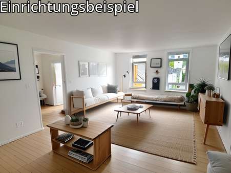 Wohnzimmer Einrichtungsbeispiel - Etagenwohnung in 54346 Mehring mit 110m² kaufen