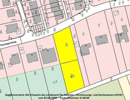 Auszug aus der Flurkarte Auszug aus der Flurkarte - Grundstück in 66539 Neunkirchen mit 2128m² kaufen