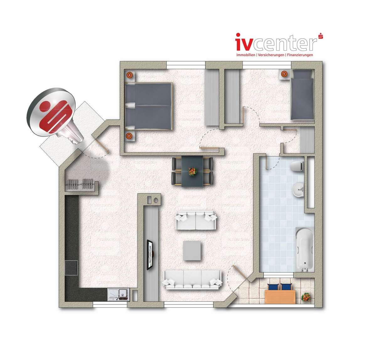 Grundriss Grundriss - Etagenwohnung in 66773 Schwalbach mit 82m² kaufen