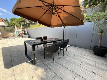 Terrasse Terrasse - Zweifamilienhaus in 66839 Schmelz mit 110m² kaufen