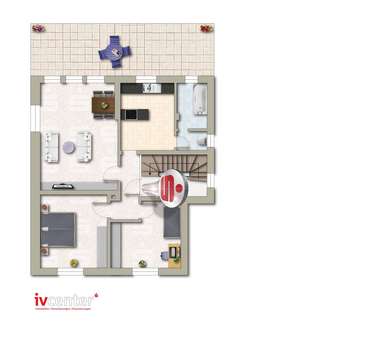 Grundriss Obergeschoss - Zweifamilienhaus in 66740 Saarlouis mit 209m² kaufen