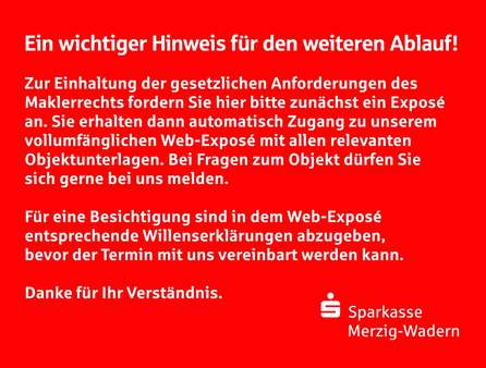 Kundenhinweis - Dachgeschosswohnung in 66663 Merzig mit 68m² kaufen