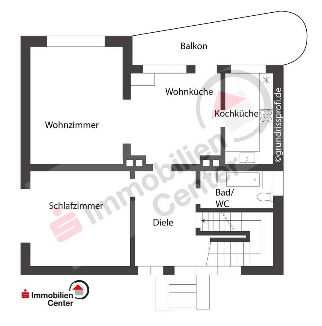Grundriss EG - Zweifamilienhaus in 66687 Wadern mit 158m² kaufen
