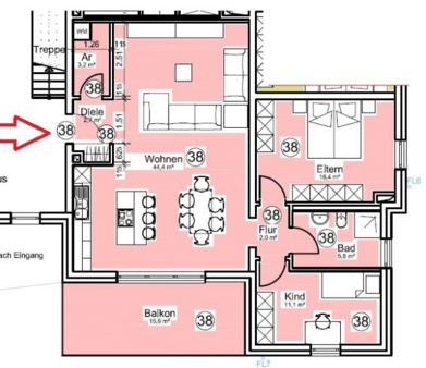 Neubau-Erstbezug  3 ZKB -  Nähe Johanneum