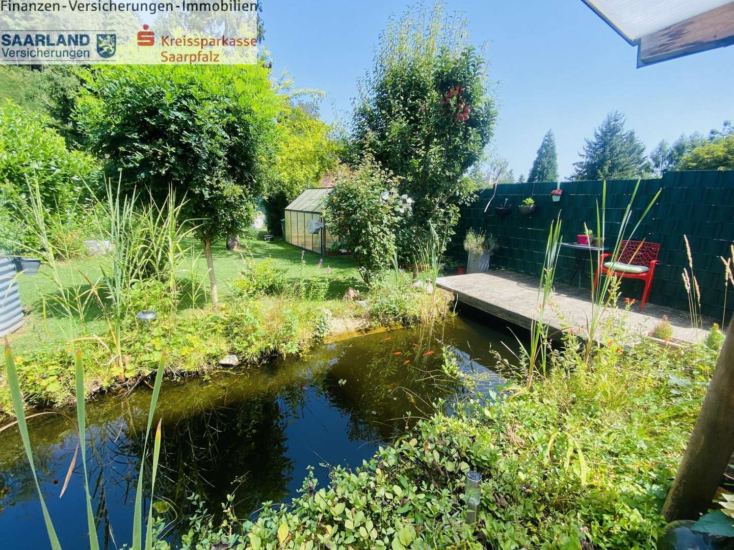 Schön angelegter Gartenteich Schön angelegter Gartenteich - Doppelhaushälfte in 66440 Blieskastel mit 160m² kaufen