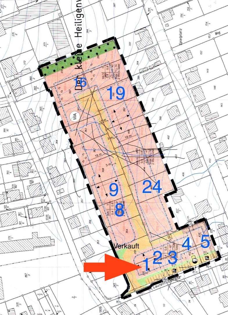 Übersicht - Grundstück in 66578 Schiffweiler mit 579m² kaufen