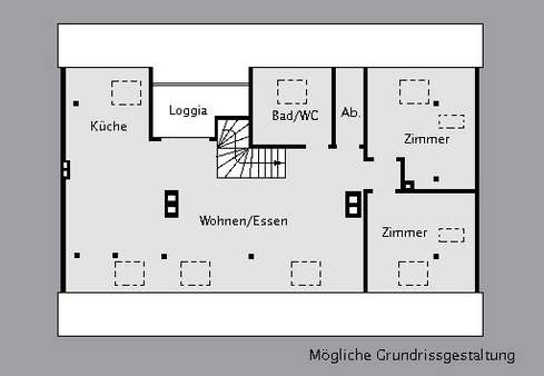 Grundriss - Dachgeschosswohnung in 70178 Stuttgart mit 95m² kaufen