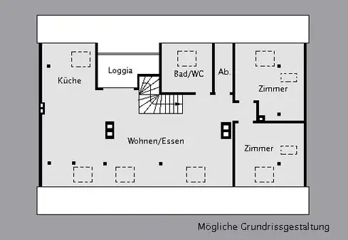 Wohnen unter'm Dach - ausbaubare Bühne!