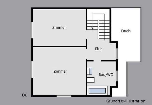 Grundriss DG - Doppelhaushälfte in 70597 Stuttgart mit 93m² kaufen