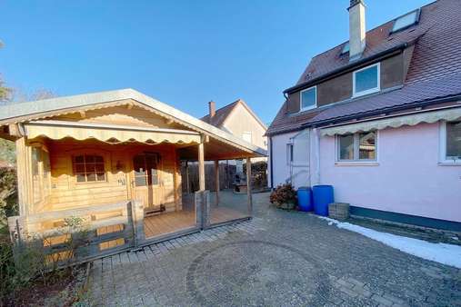 Rückansicht - Doppelhaushälfte in 70597 Stuttgart mit 93m² kaufen