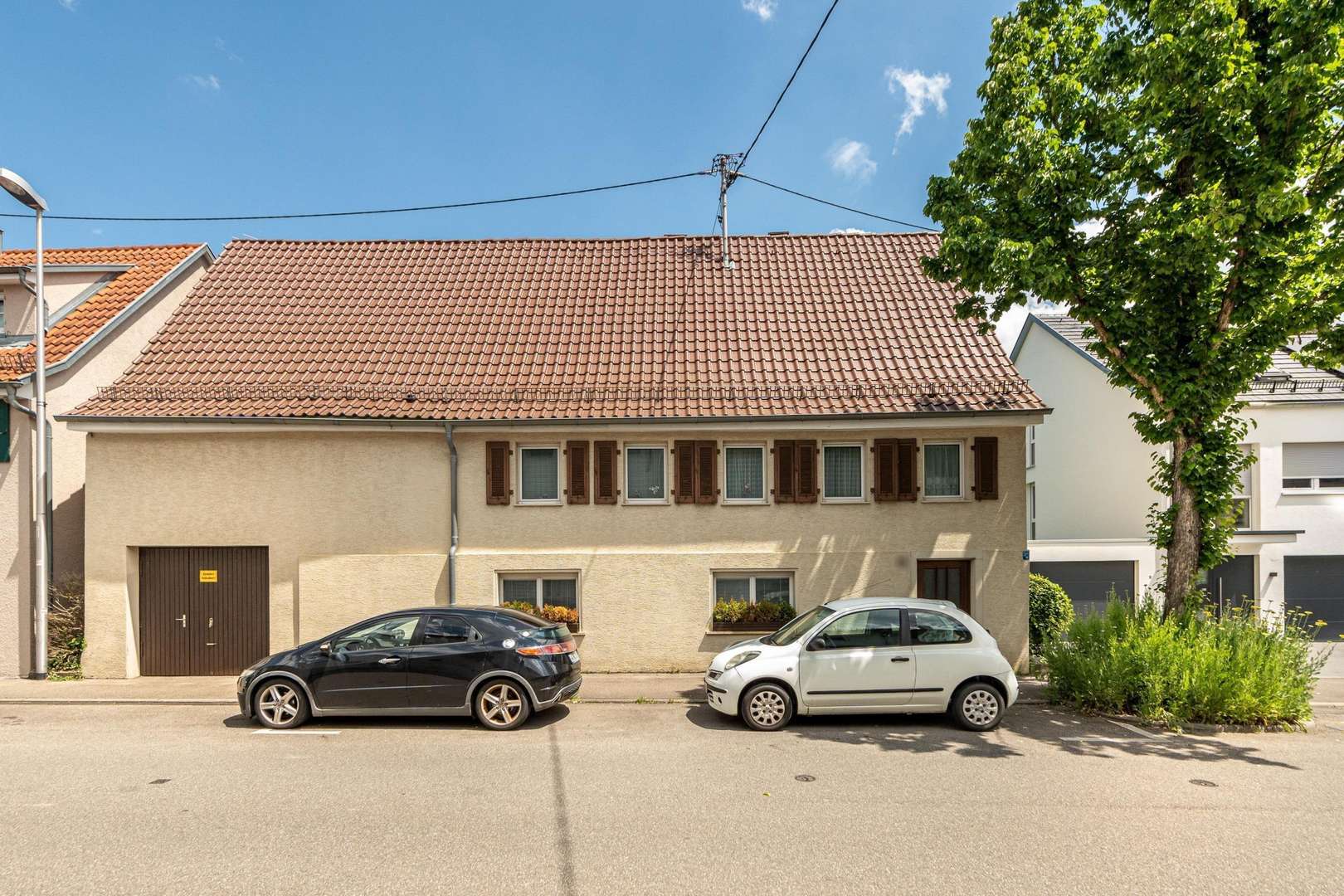 Ansicht von der Straße - Einfamilienhaus in 71334 Waiblingen mit 100m² kaufen