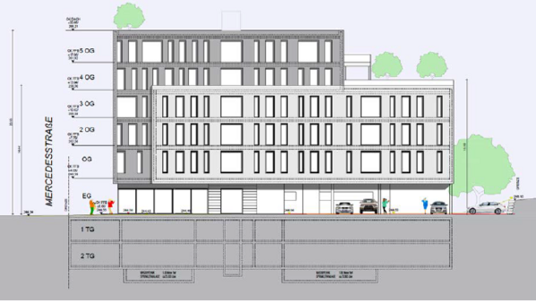 Westansicht-Visualisierung - Büro in 71384 Weinstadt mit 260m² mieten